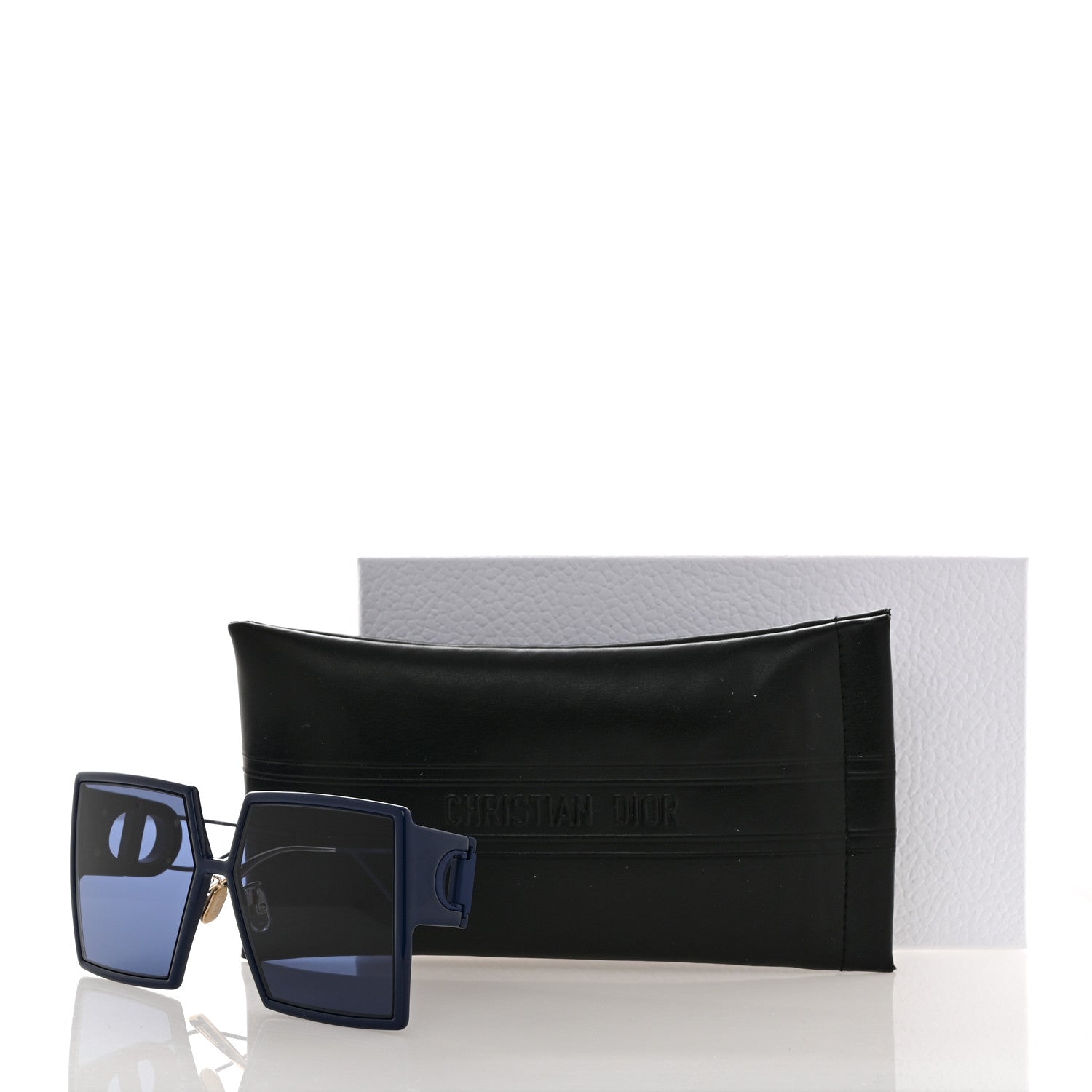 Christian Dior Acetate Square 30 Montaigne Sunglasses Blue 7 of 7