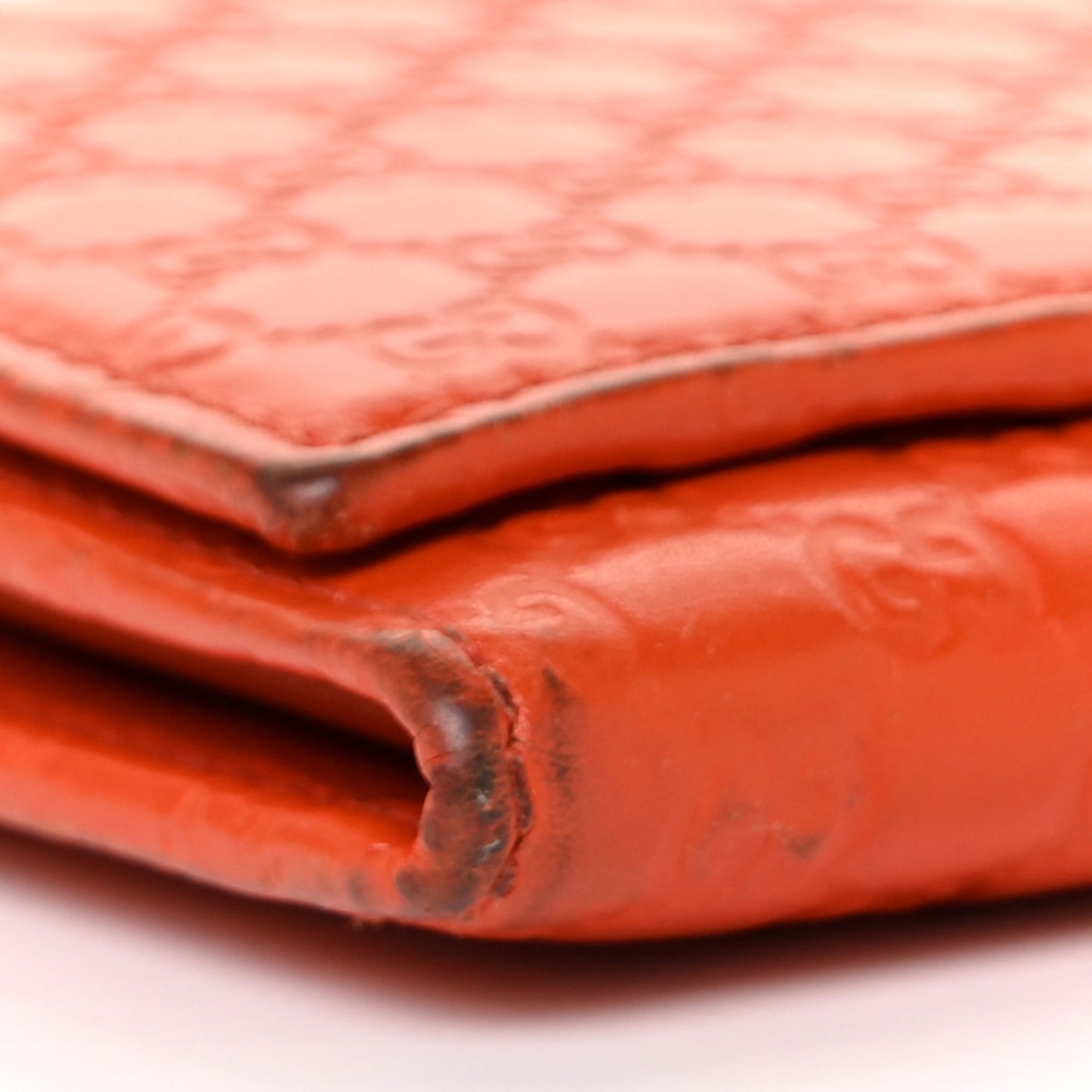 Soft Microguccissima Continental Wallet Sun Orange
