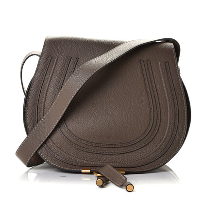 Chloe Calfskin Medium Marcie Round Crossbody Bag Truffle 1 of 5