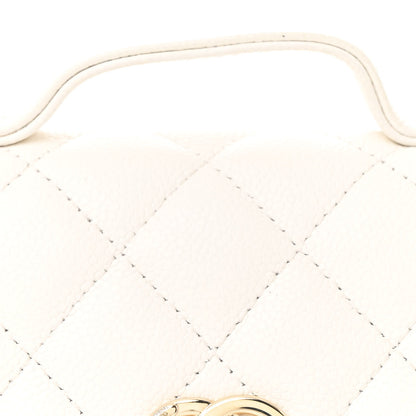 Chanel Caviar Quilted Business Affinity Clutch With Chain Flap White 8 of 10