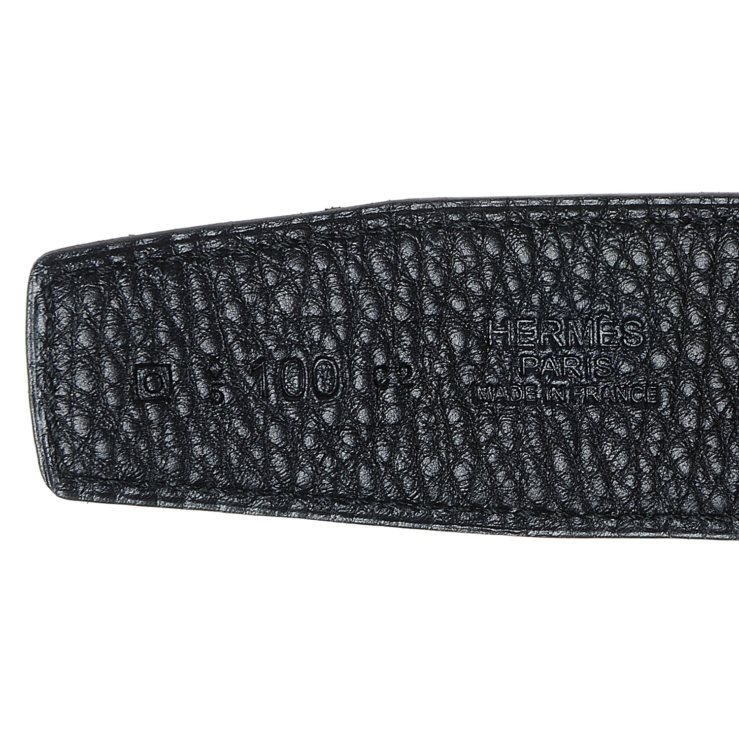 Hermes Box Clemence Reversible 32mm H Belt 100 Black 5 of 6