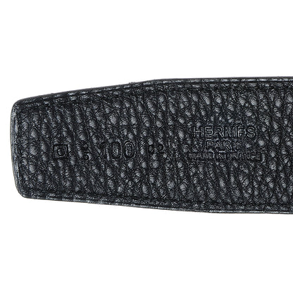 Hermes Box Clemence Reversible 32mm H Belt 100 Black 5 of 6