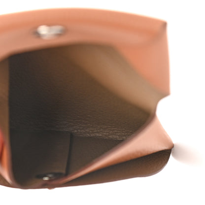 Hermes Evercolor Bastia Verso Coin Purse Gold Beige De Weimar 5 of 8