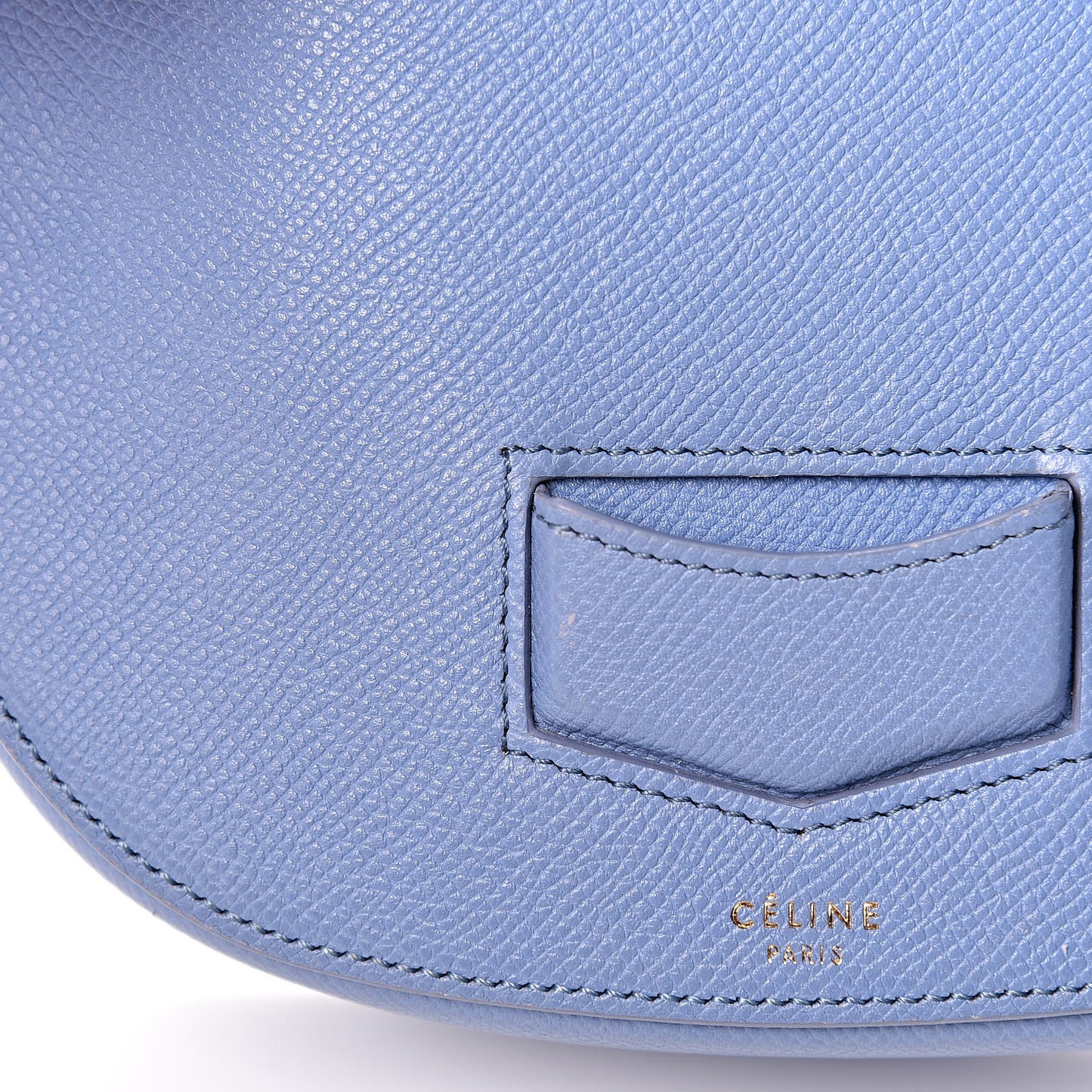 Grained Calfskin Small Trotteur Porcelain
