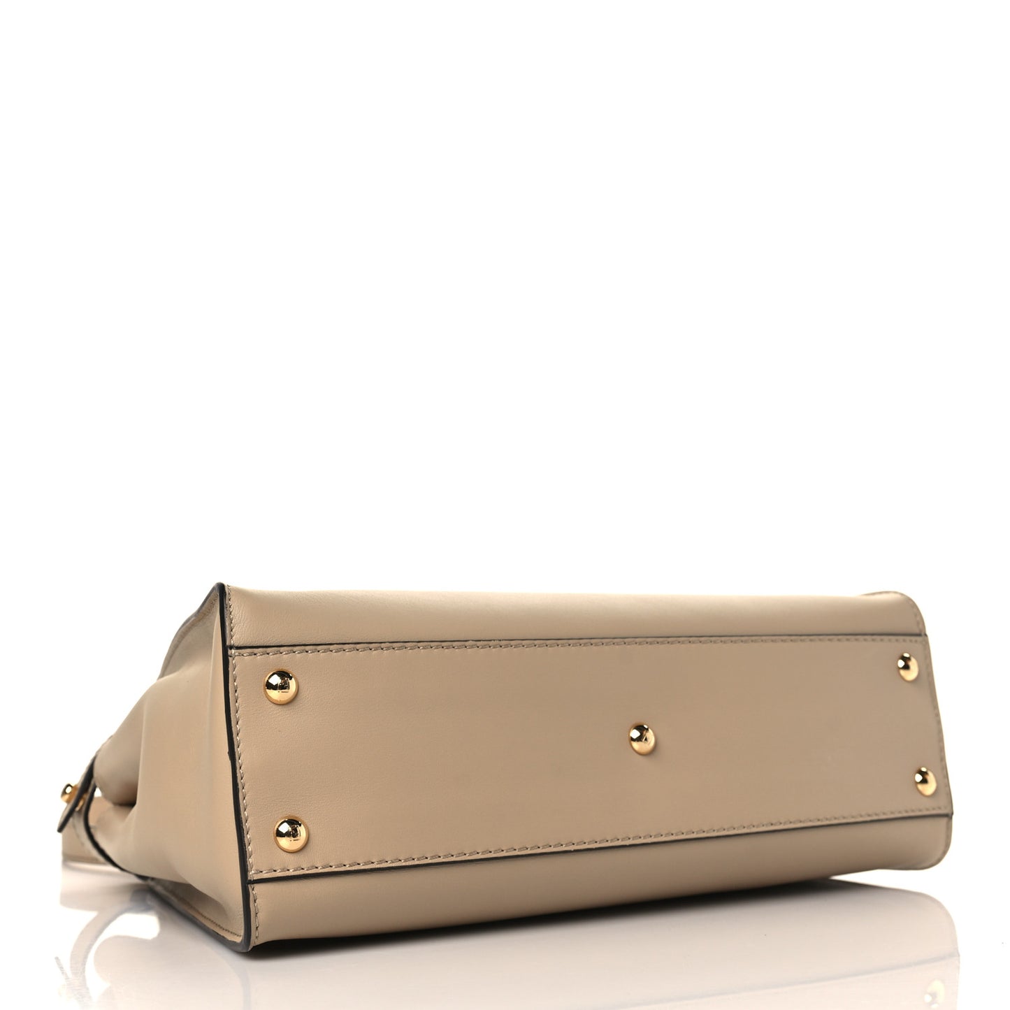 Vitello Seta Shiny Nappa Medium Peekaboo Iconic Satchel Deserto Mou