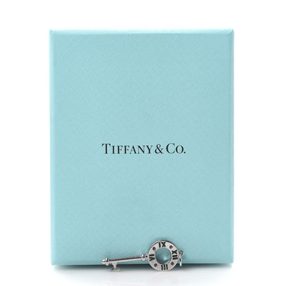 Tiffany 18K White Gold Ruby Atlas Pierced Key Pendant 4 of 4
