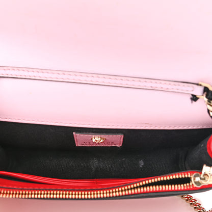 Versace Calfskin Medusa Wallet on Chain Crossbody Pink Red 5 of 15