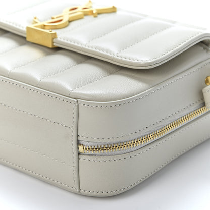 Saint Laurent Lambskin Matelasse Monogram Vicky Camera Bag Crema Soft 6 of 9