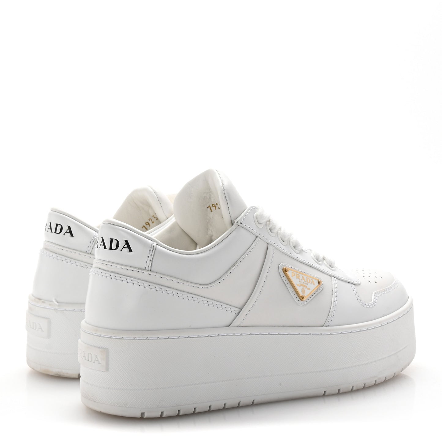Vitello Rois Triangle Womens Downtown Platform Low Top Sneakers 35.5 White