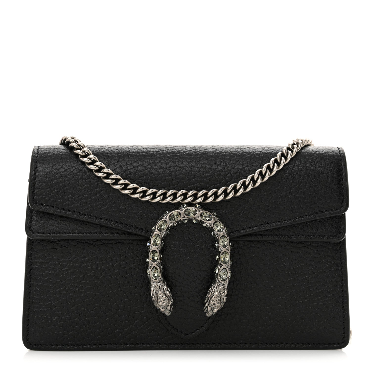 Gucci Calfskin Super Mini Dionysus Shoulder Bag Black 1 of 9