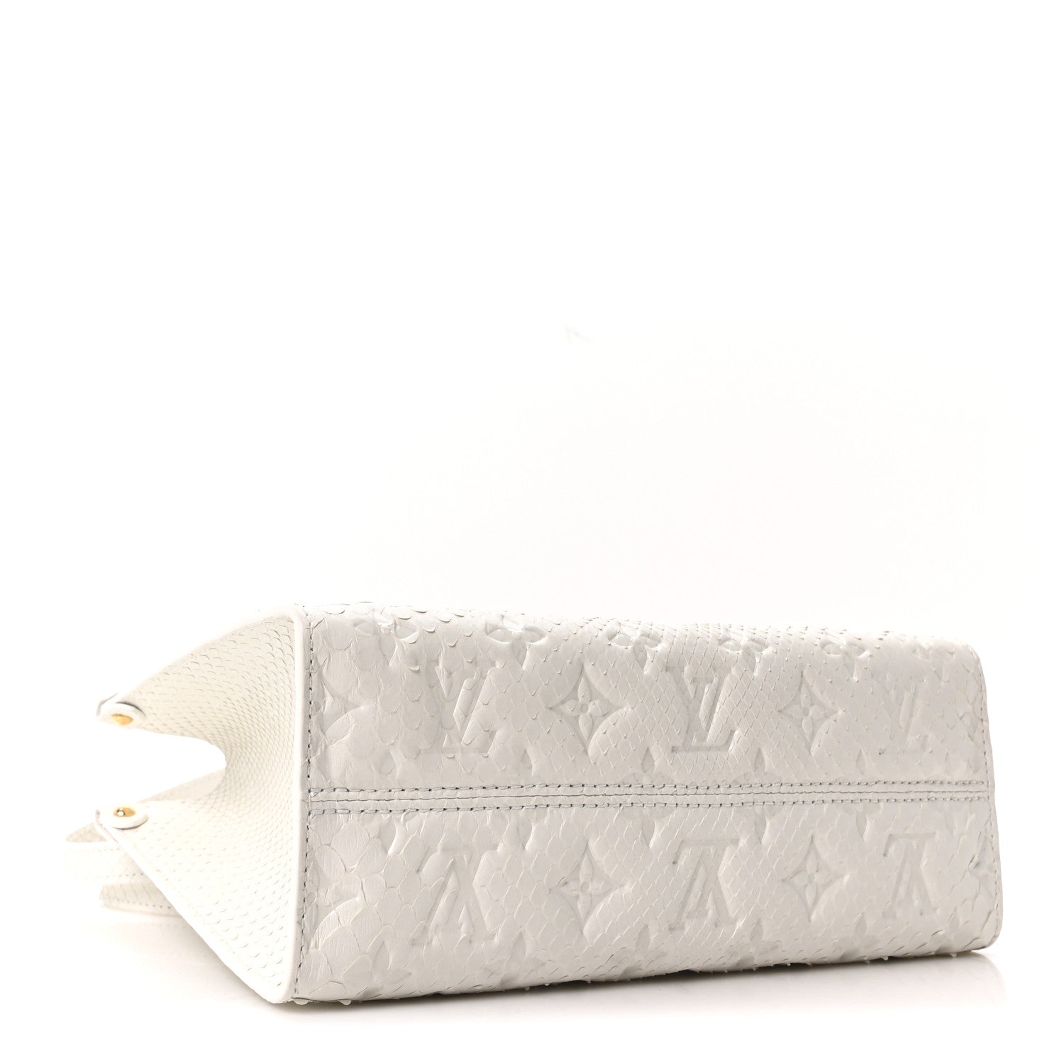 Louis Vuitton Snakeskin Empreinte Monogram Onthego PM White 4 of 10
