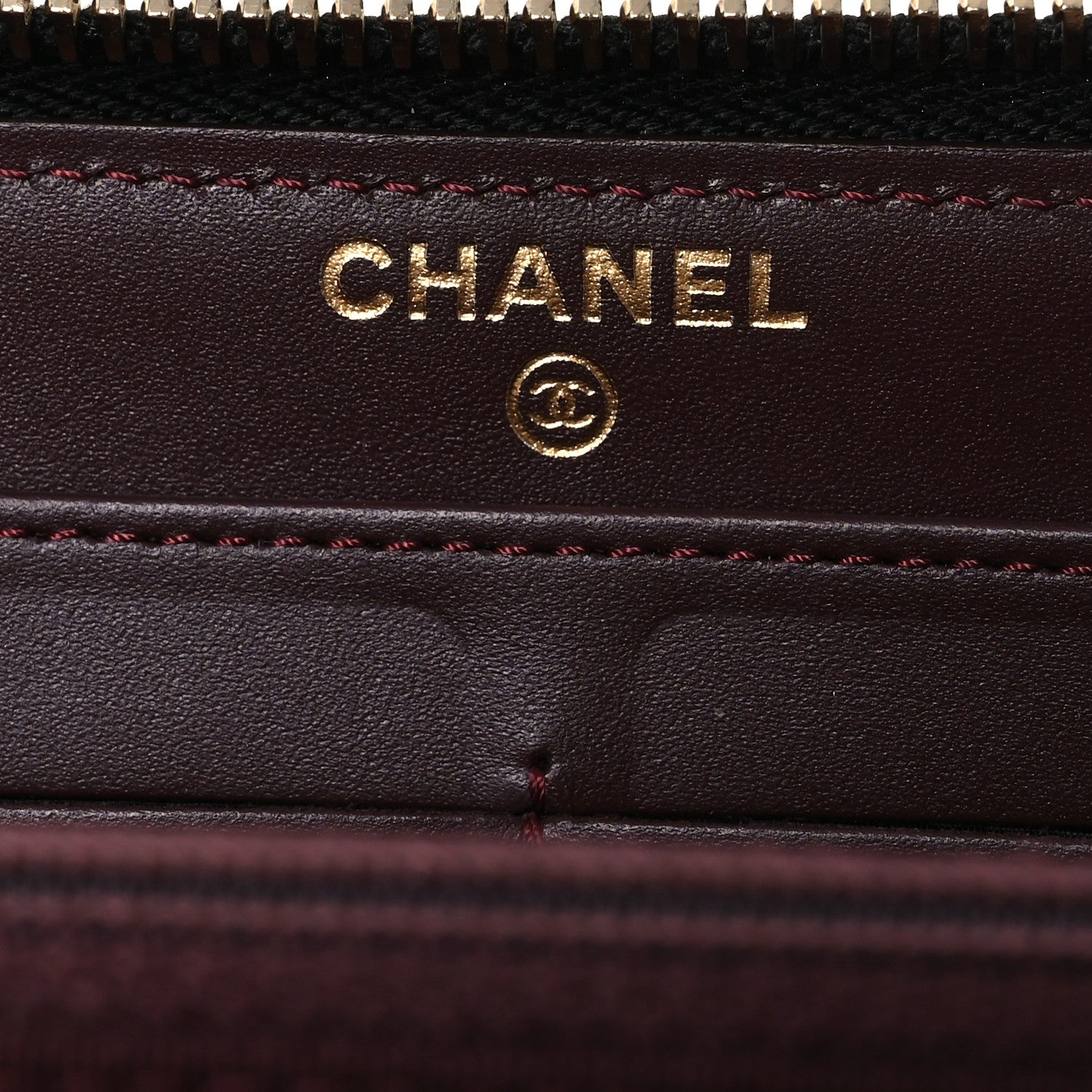 Chanel Caviar Quilted Large Gusset Zip Around Wallet Black 10 of 18