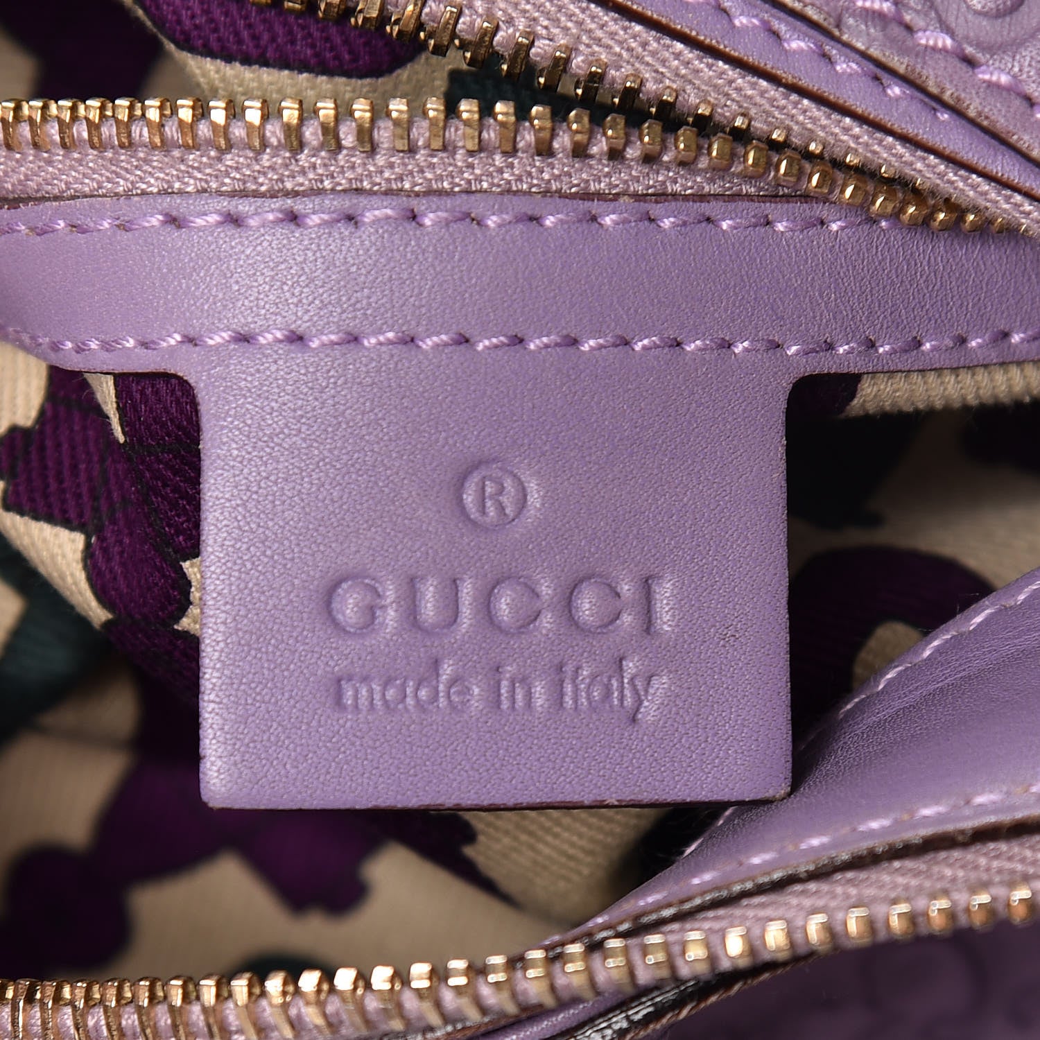 Gucci Guccissima Creole Hobo Purple 8 of 10