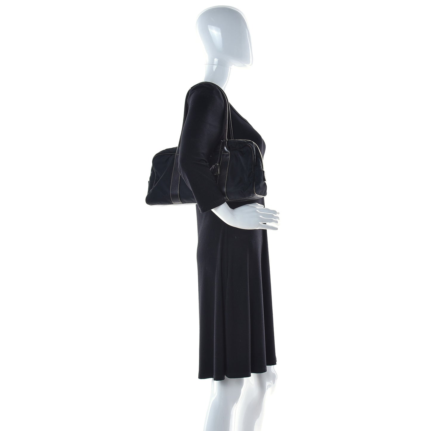 Tessuto Nylon Hydra Shoulder Bag Black