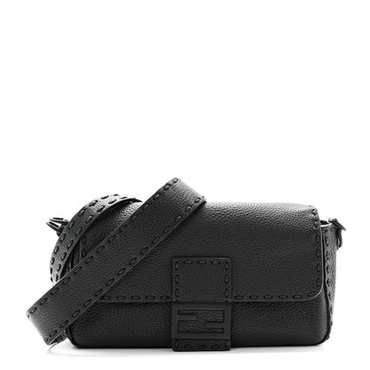 Fendi Cuoio Romano Selleria Baguette Black 1 of 11