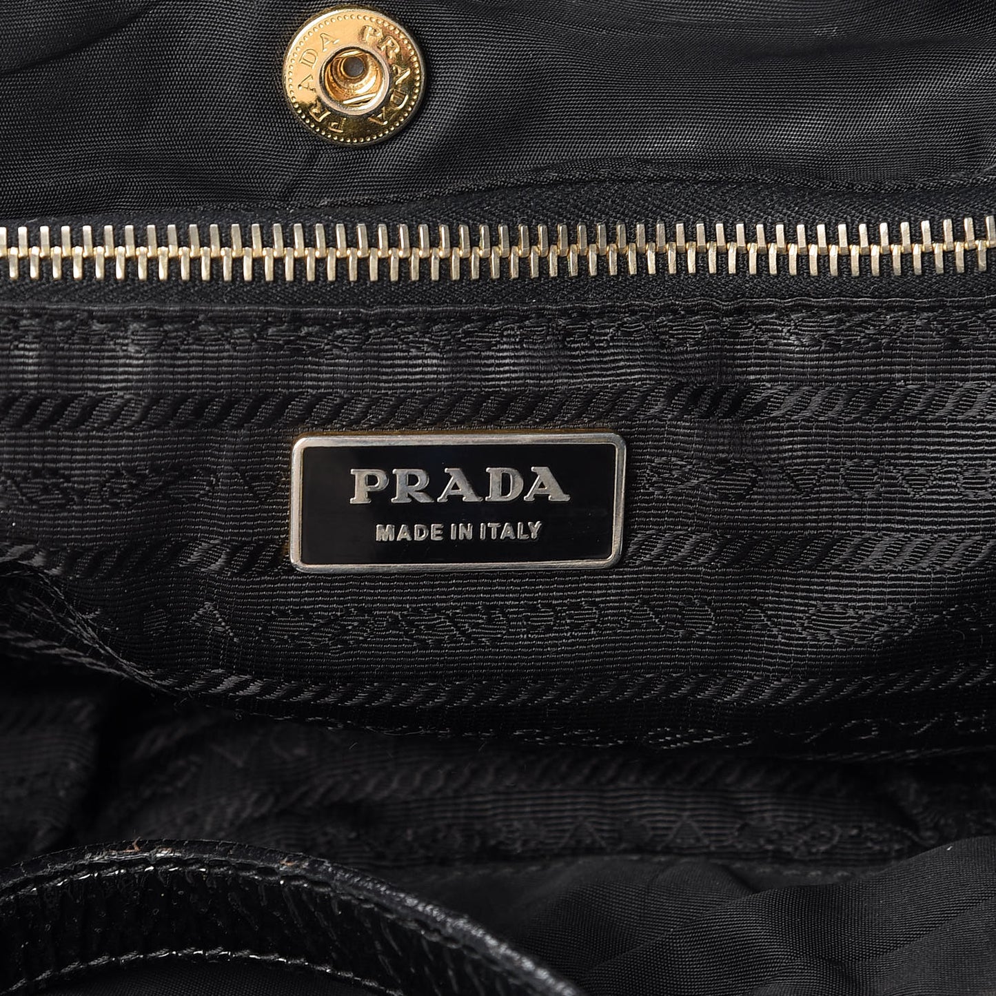 Tessuto Nylon Quilted Tote Black