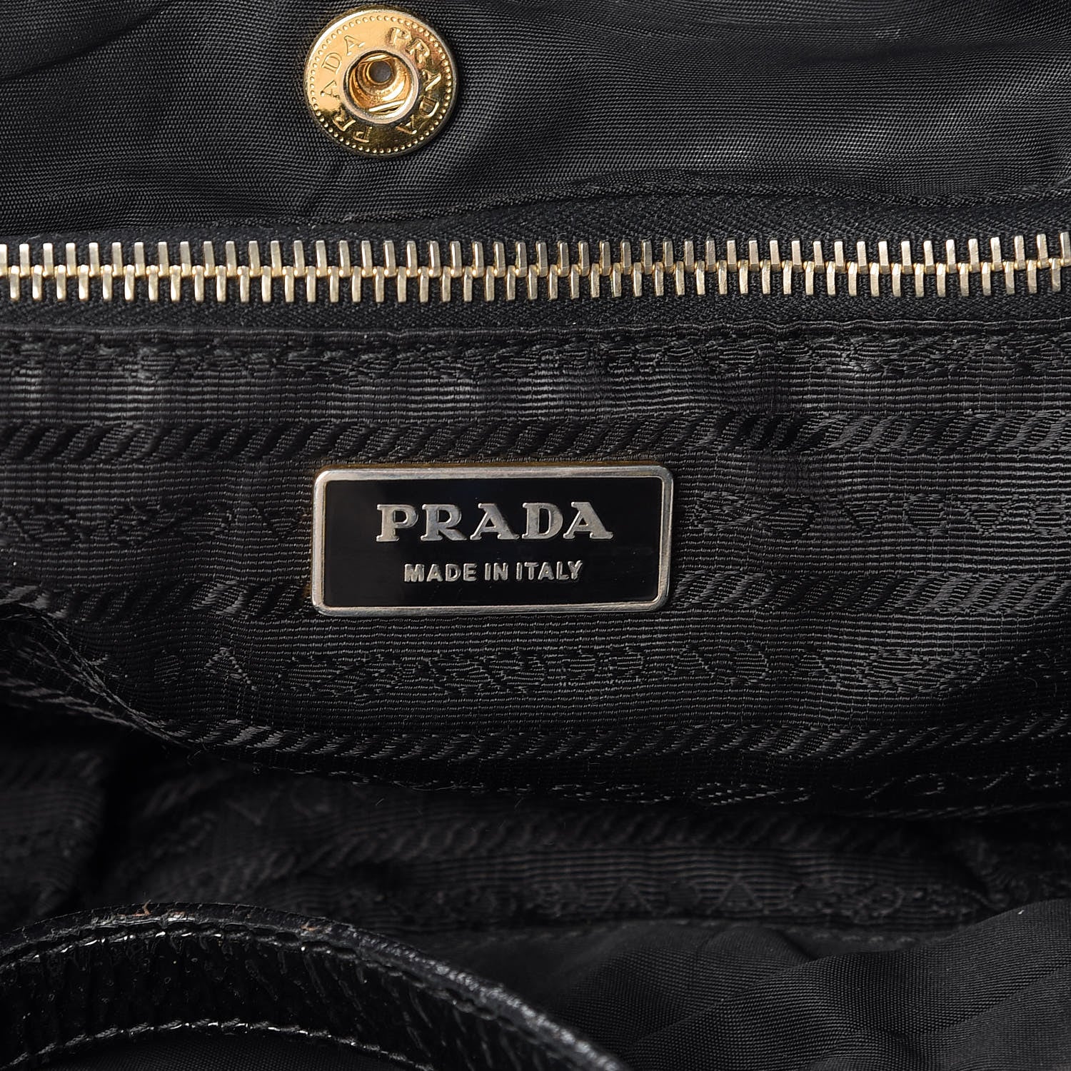 Prada Tessuto Nylon Quilted Tote Black 6 of 14