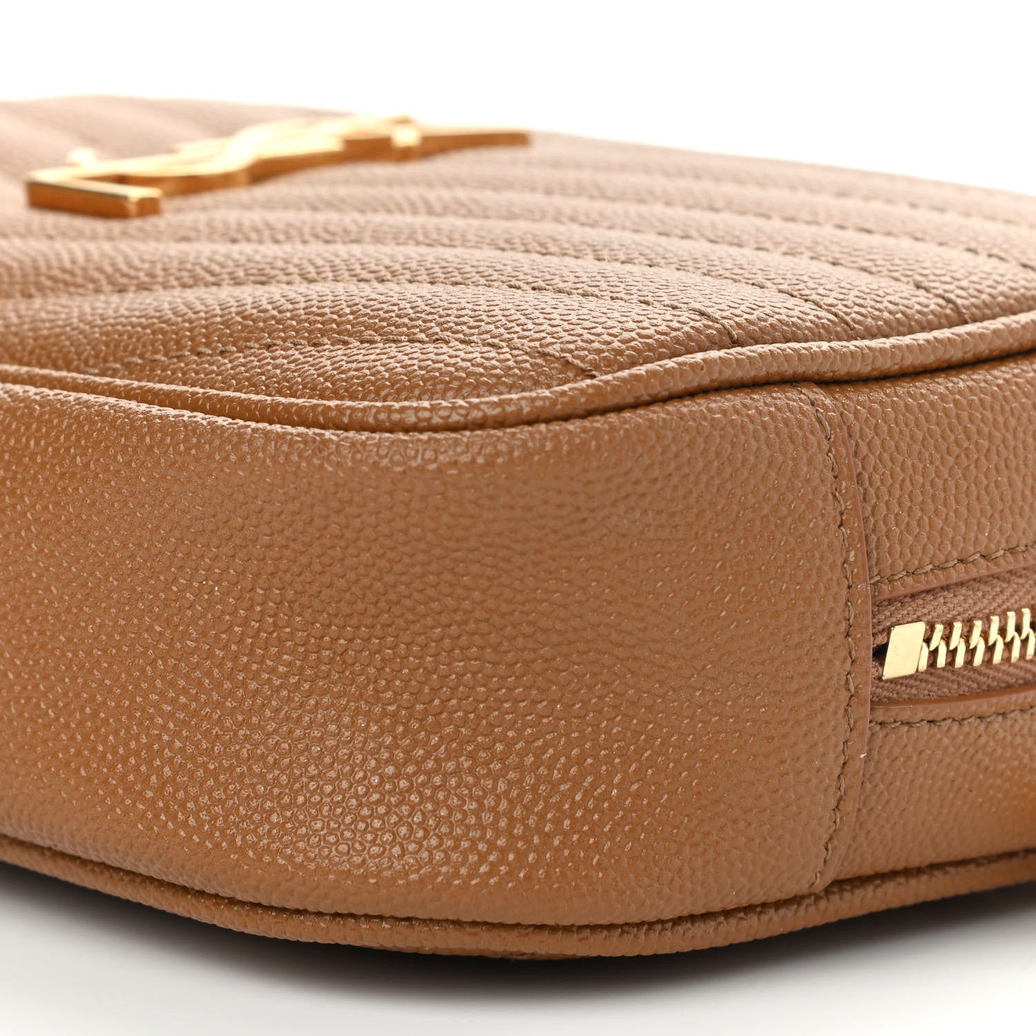 Saint Laurent Grain De Poudre Matelasse Monogram Mini Lou Camera Bag Dune 10 of 11