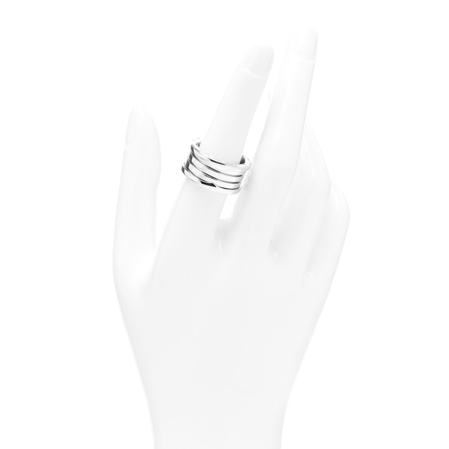 18K White Gold B.Zero1 Four-Band Ring 56 7.5