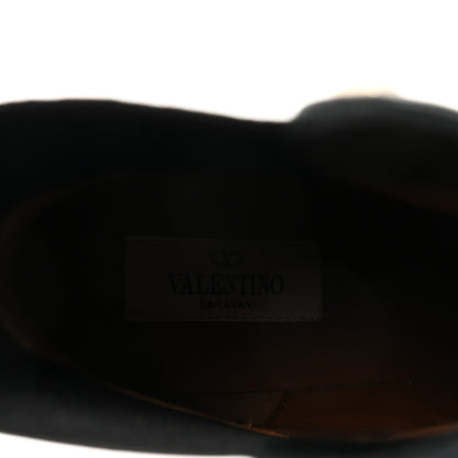 Valentino Garavani Grained Calfskin Rockstud Chelsea 80mm Ankle Boots 39 Black 8 of 10