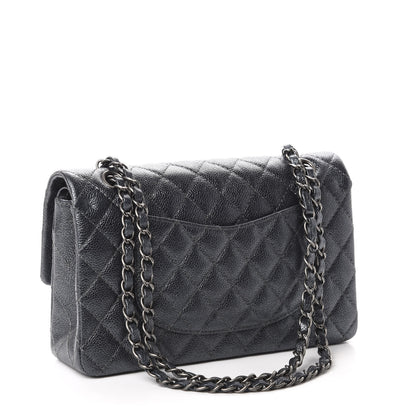 Chanel Iridescent Caviar Quilted Medium Double Flap Black 3 of 13