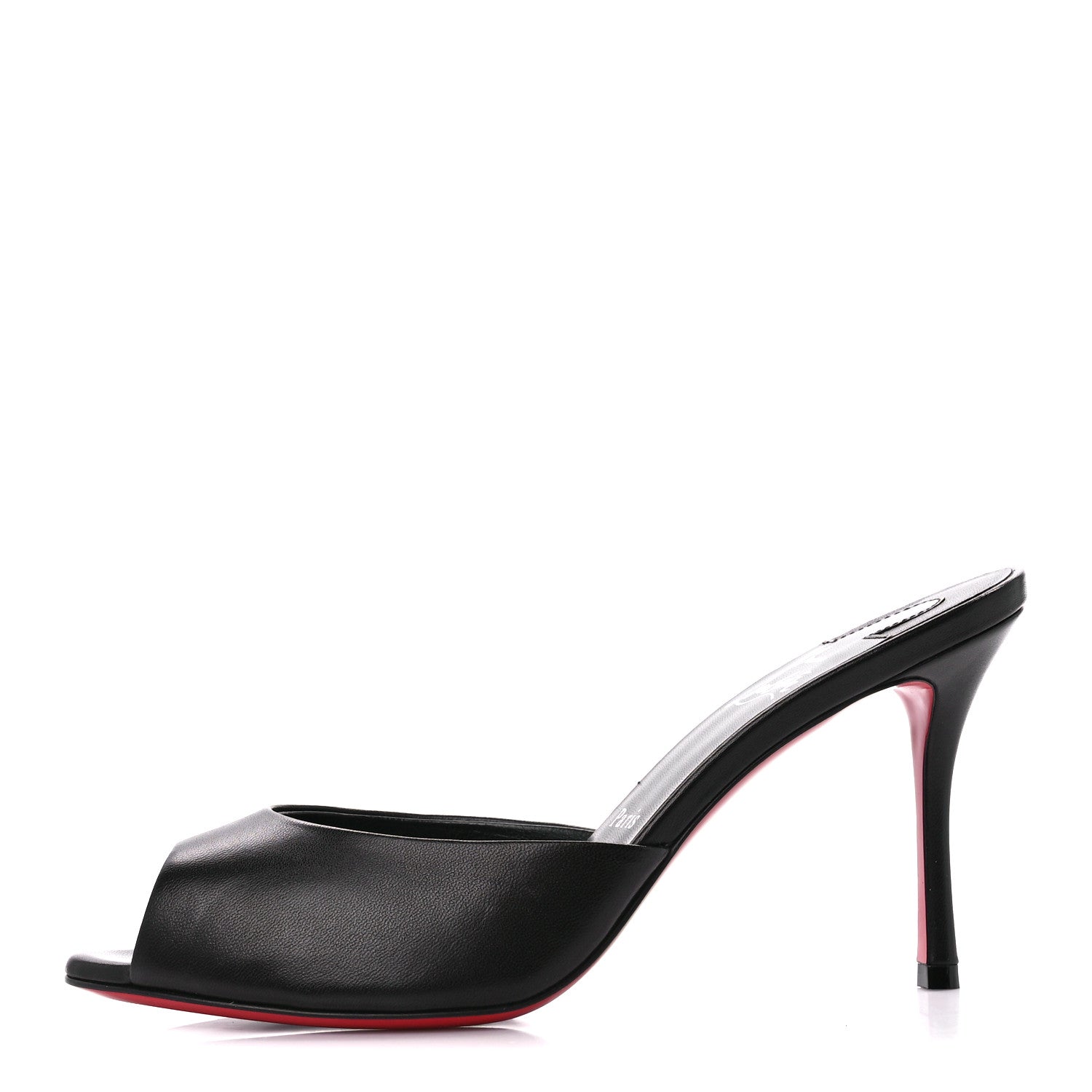 Christian Louboutin Nappa Me Dolly 85 Sandals 37.5 Black 1 of 8