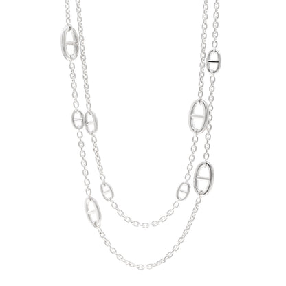 Hermes Sterling Silver Farandole Necklace 120 1 of 5