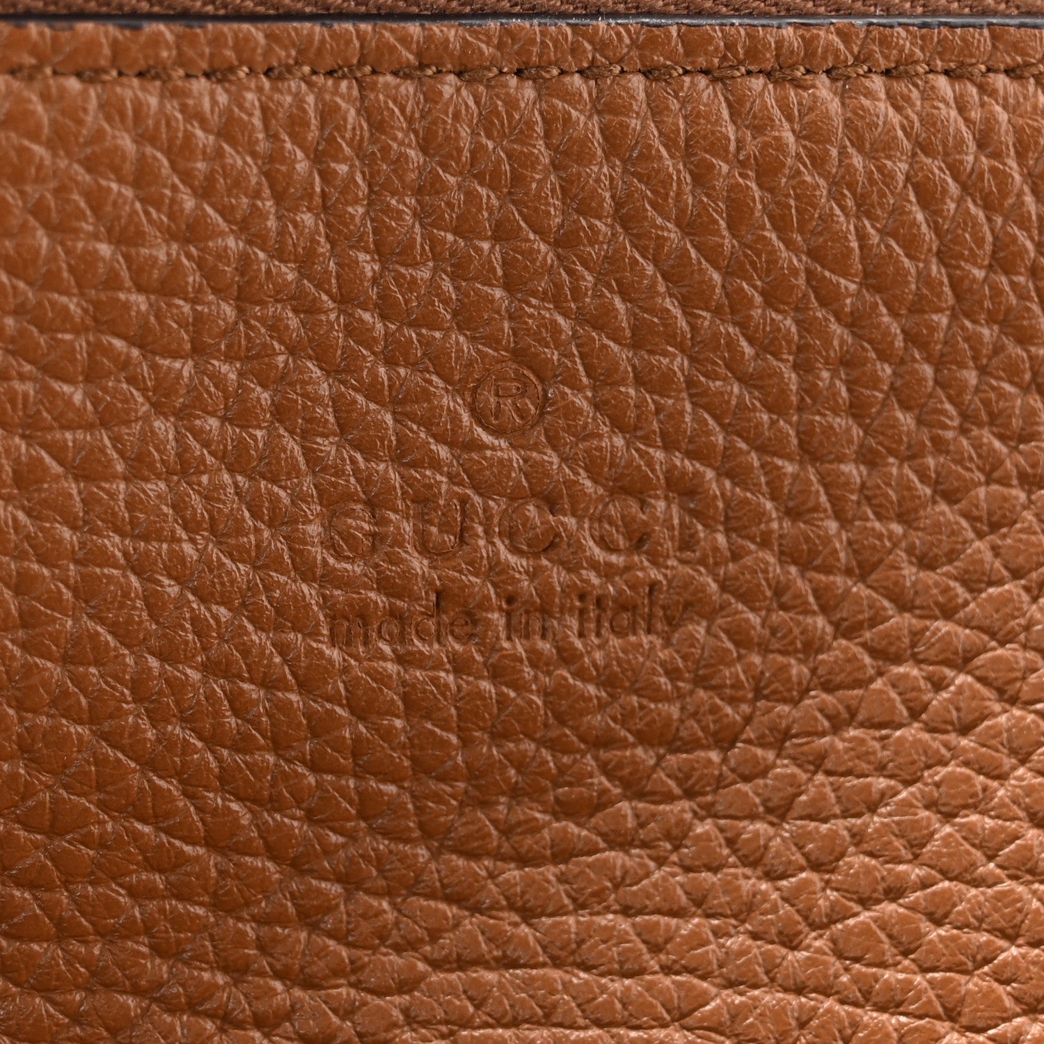 Gucci Grained Calfskin Monogram Large Totissima Reversible Tote Brown 7 of 11