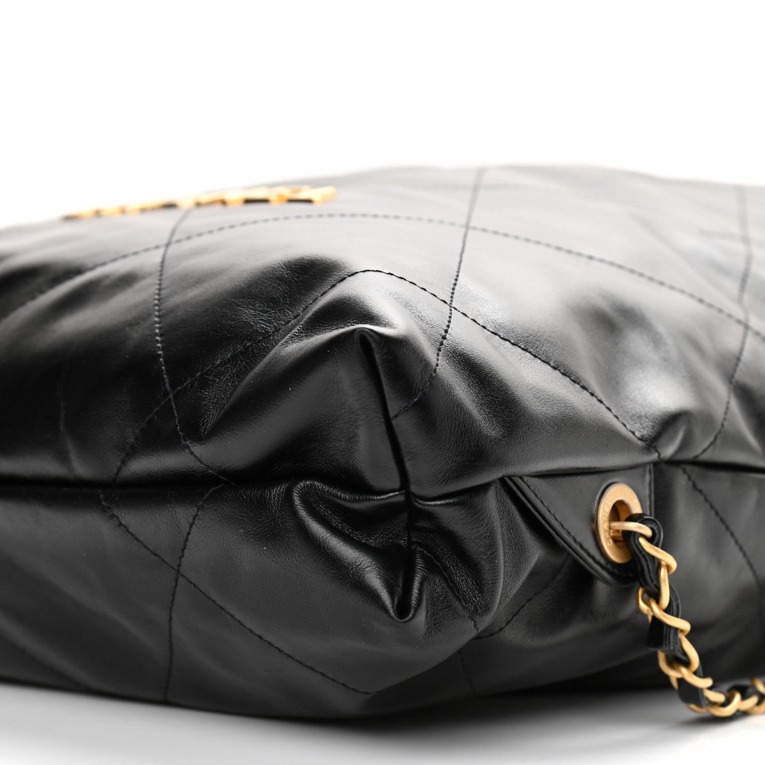 Chanel Shiny Calfskin Quilted Chanel 22 Backpack Black 10 of 10