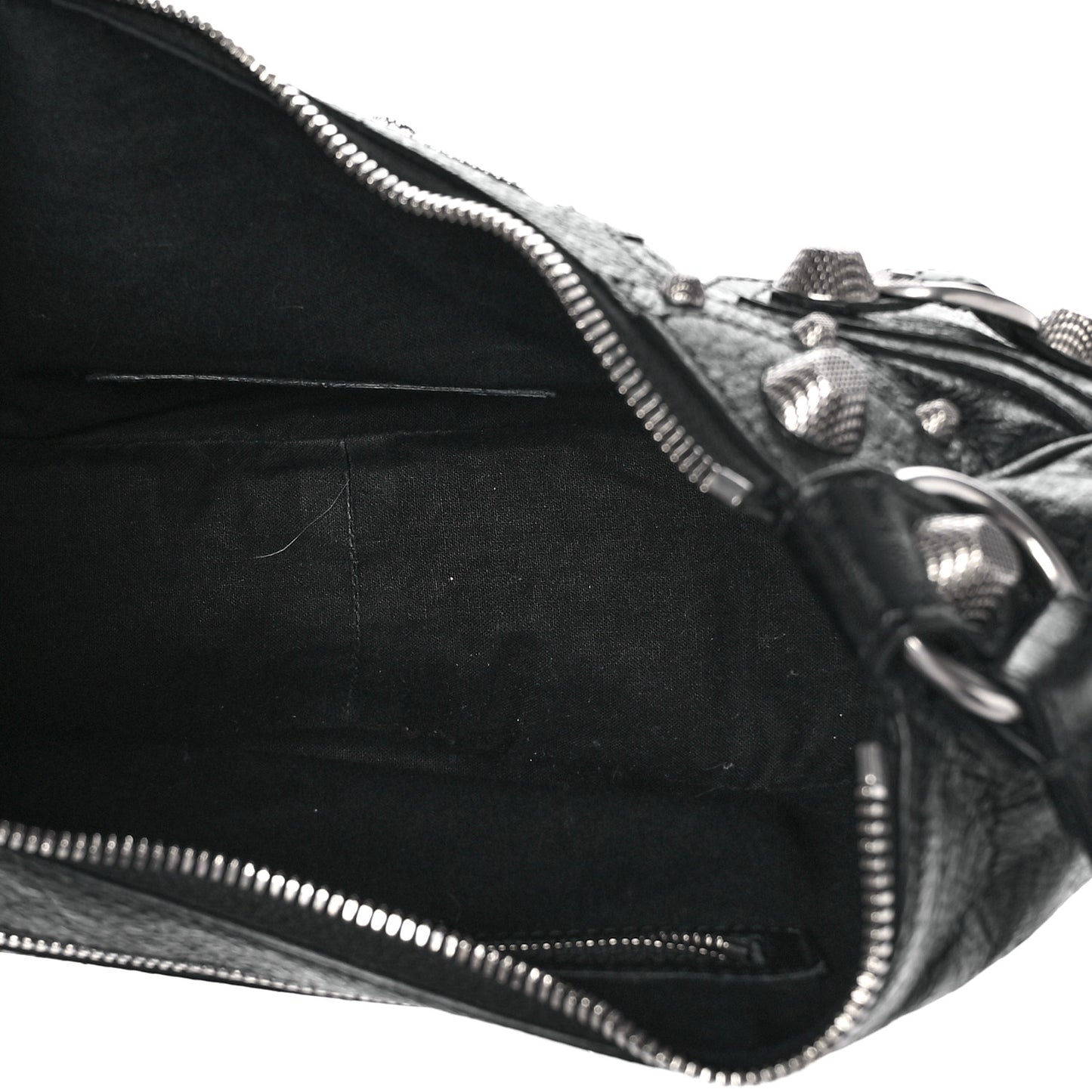 Agneau Arena Small Le Cagole Shoulder Bag Black