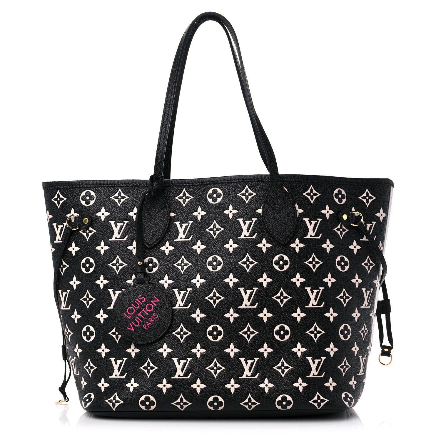 Louis Vuitton Empreinte Spring In The City Neverfull MM Black White Pink 1 of 9