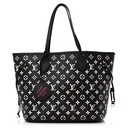Louis Vuitton Empreinte Spring In The City Neverfull MM Black White Pink 1 of 9