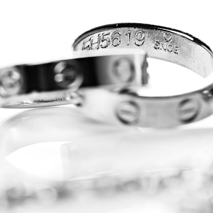 Cartier 18K White Gold Interlocking LOVE Bracelet 4 of 6
