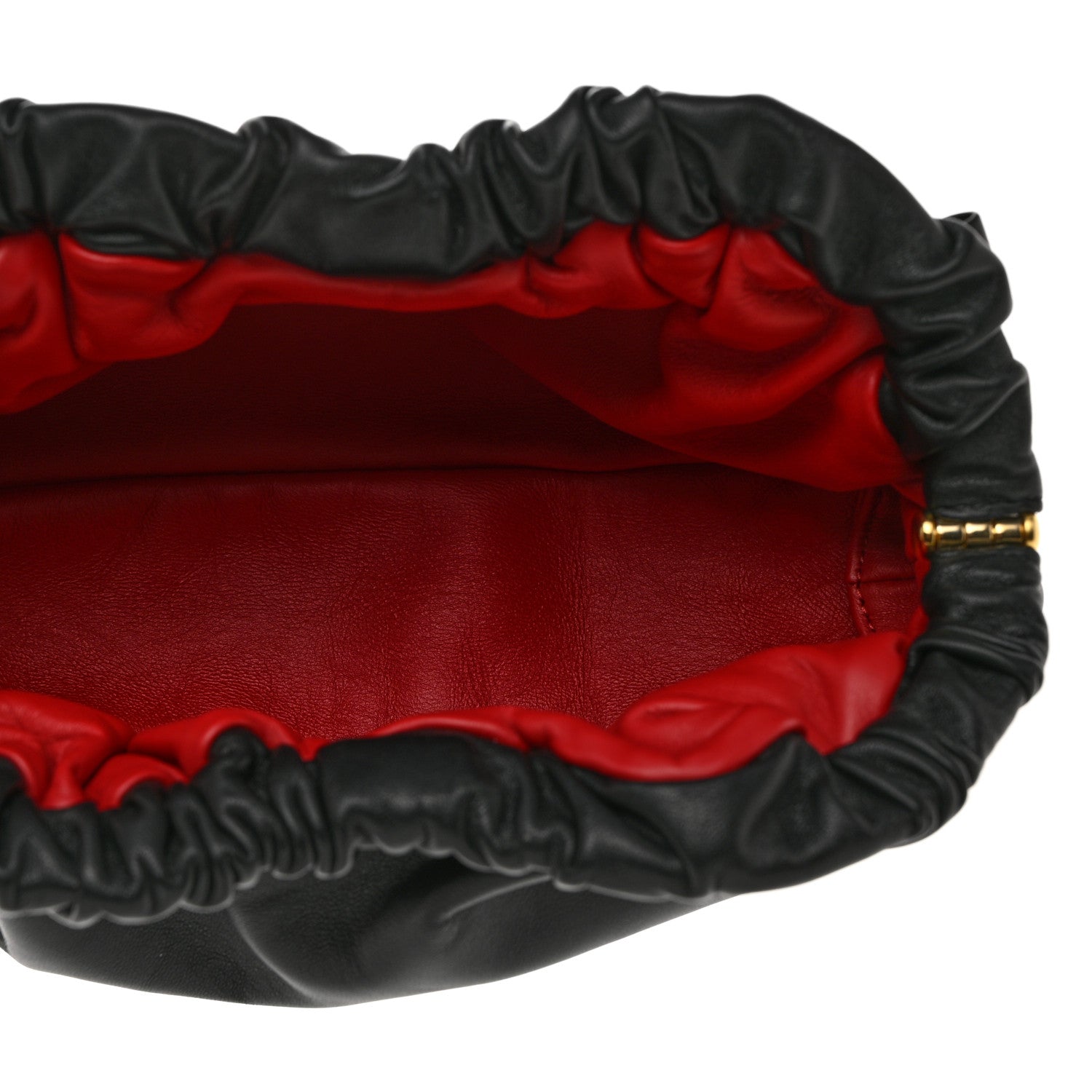 Mansur Gavriel Lambskin Cloud Clutch Black Flamma 5 of 7