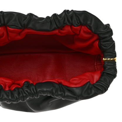 Mansur Gavriel Lambskin Cloud Clutch Black Flamma 5 of 7