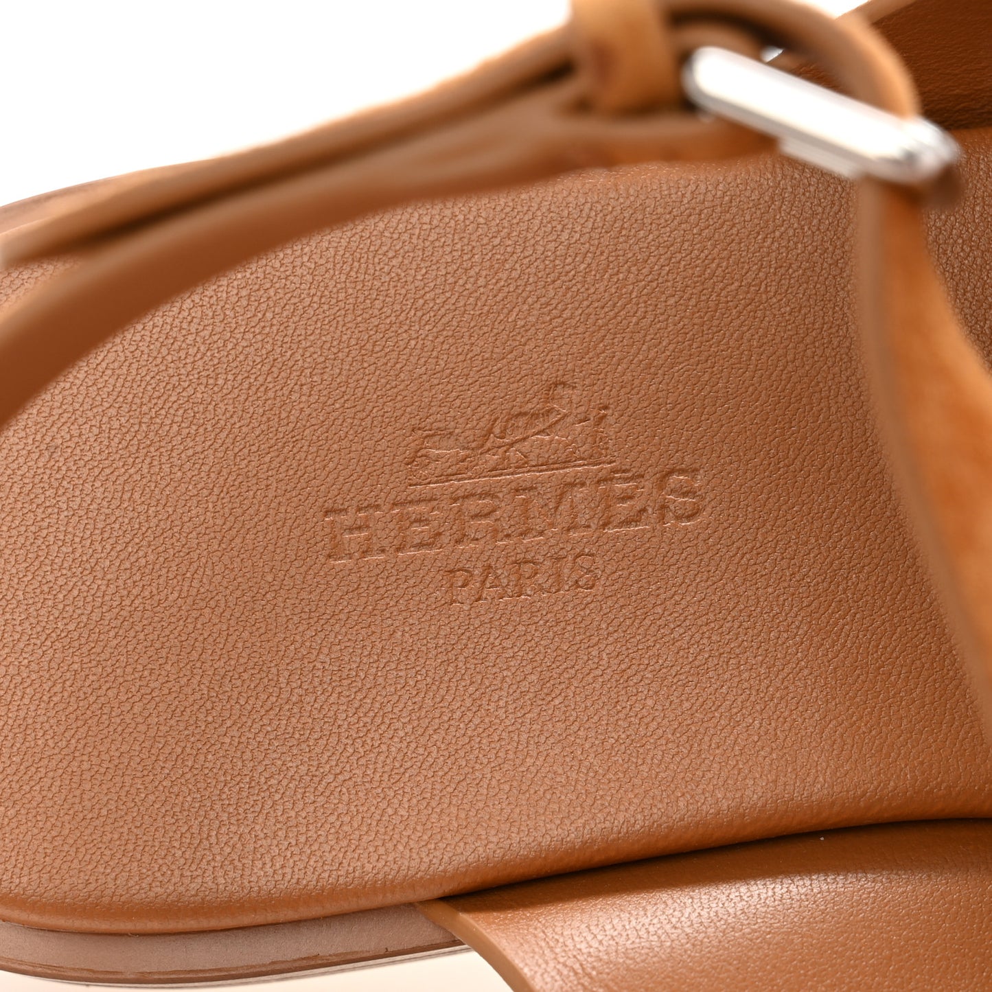 Suede Goatskin Karem Sandals 38.5 Naturel