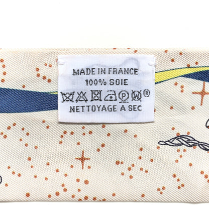 Hermes Silk Space Derby Twilly Creme Bleu Multicolor 3 of 5