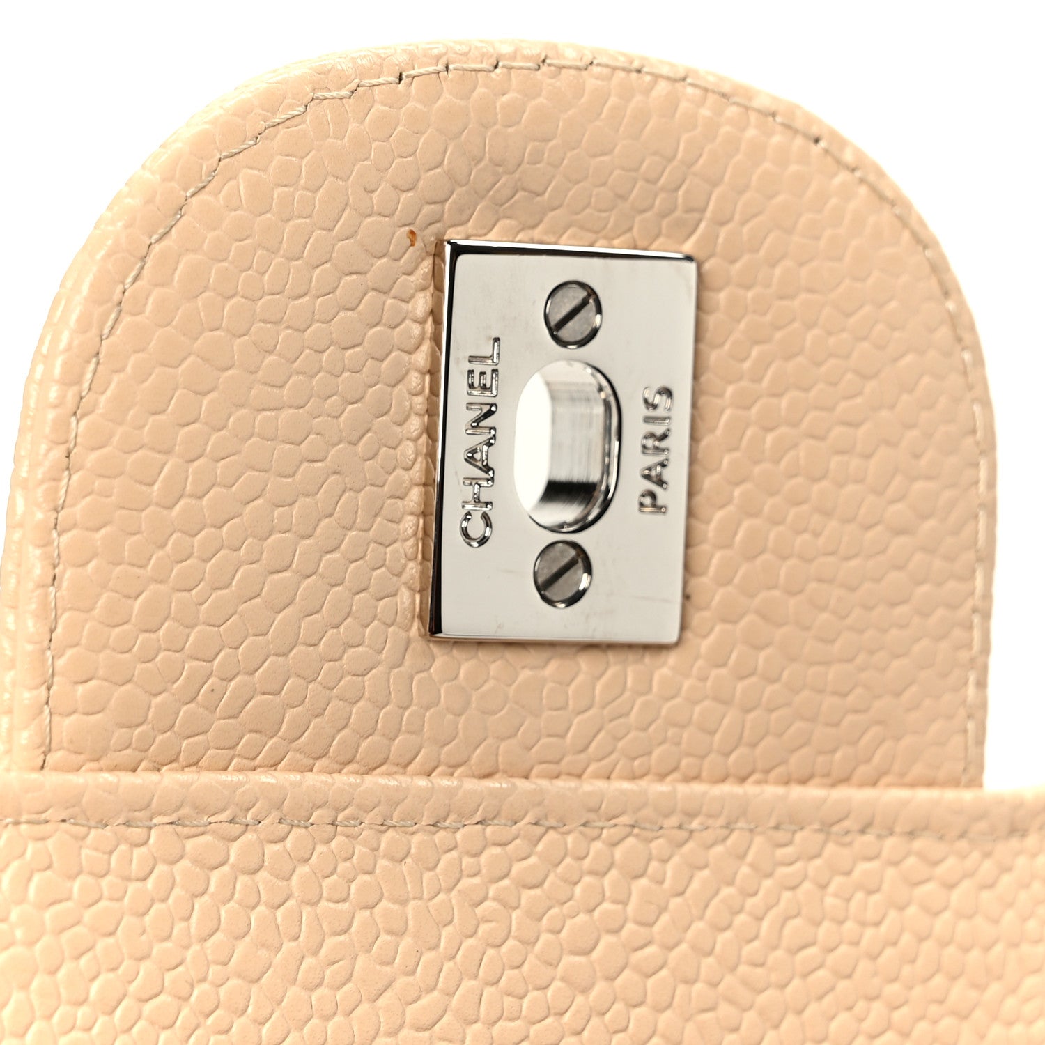 Chanel Caviar Quilted Jumbo Double Flap Beige Clair 7 of 12