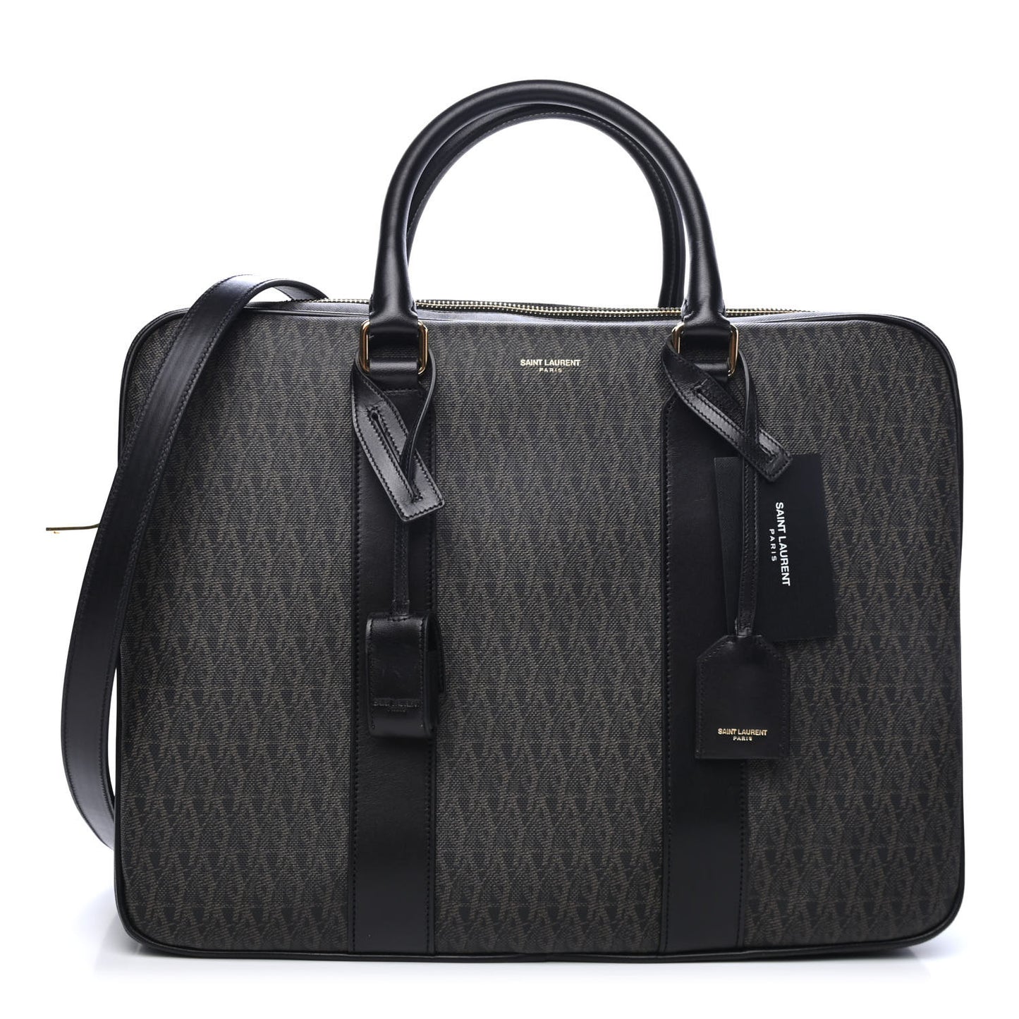 Toile Classic Monogram Rodeo Briefcase Black