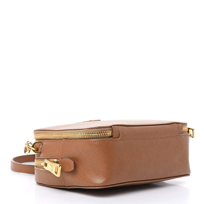 Prada Saffiano Mini Double Zip Shoulder Bag 4 of 14
