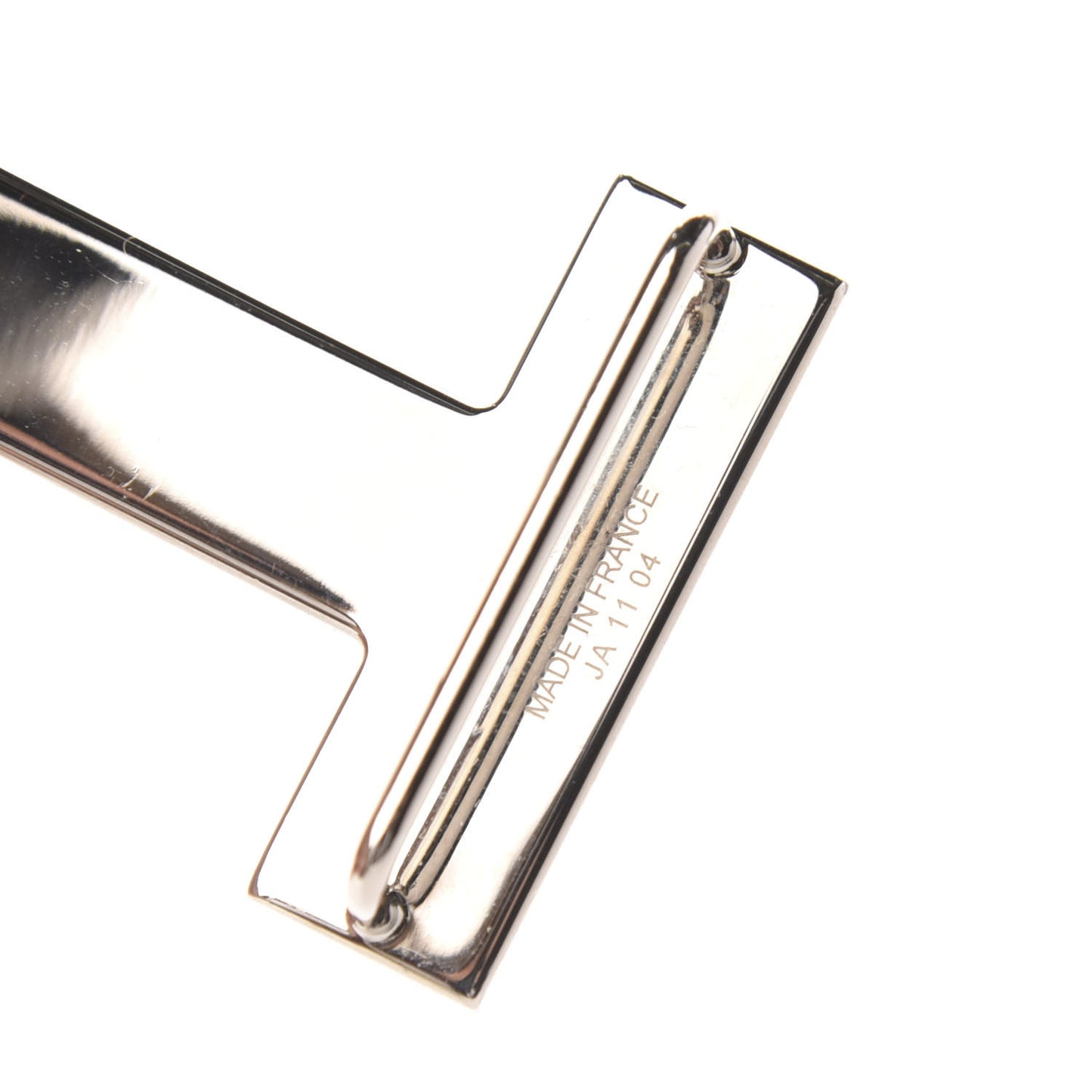 Brushed Palladium 32mm Quizz H Belt Buckle