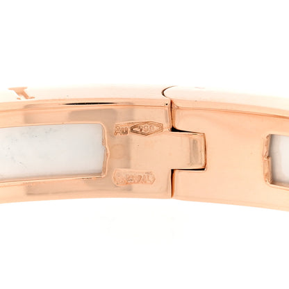 Bulgari 18K Rose Gold White Ceramic B.Zero1 Bangle Bracelet S 4 of 4