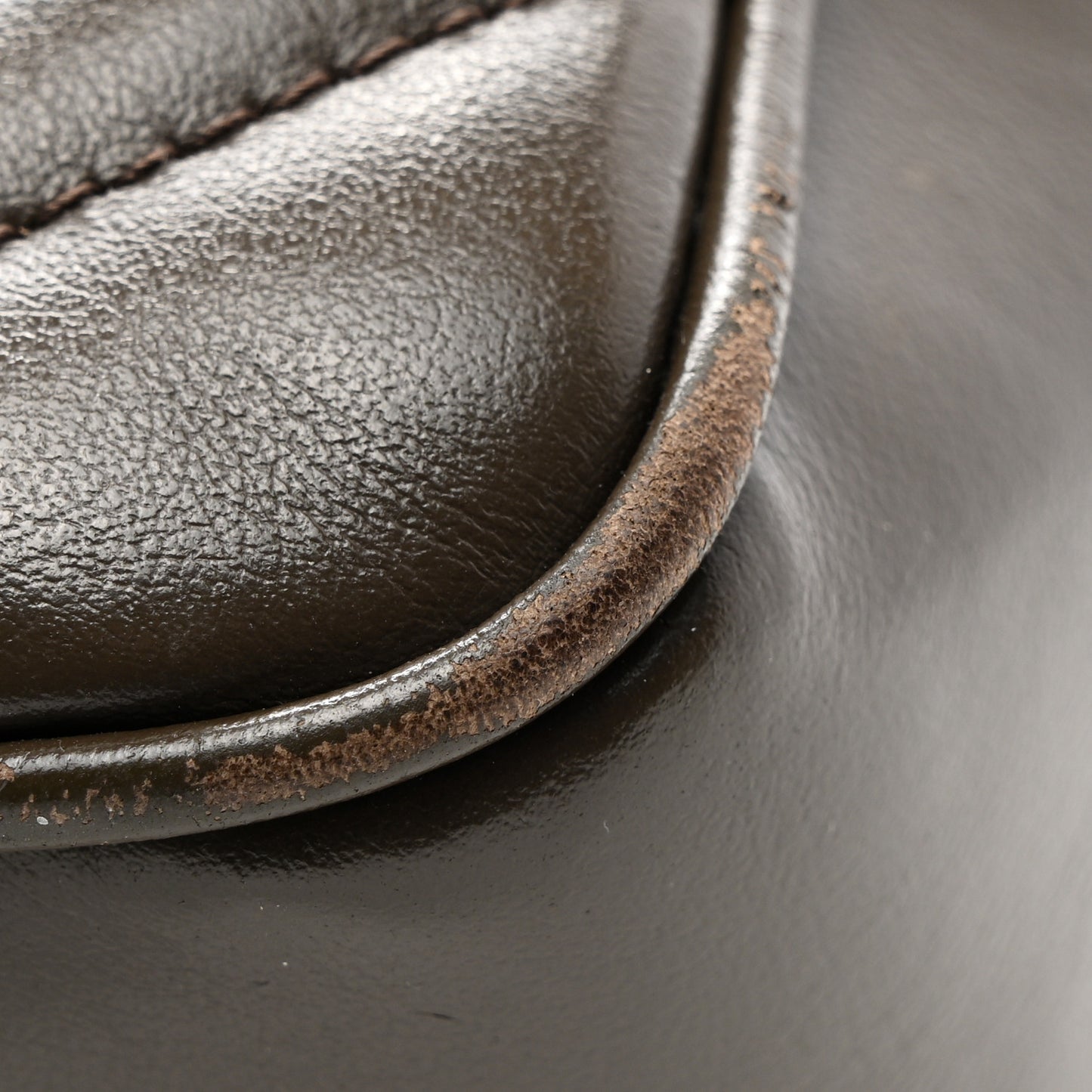 Calfskin Matelasse Monogram Lou Camera Bag Military Olive