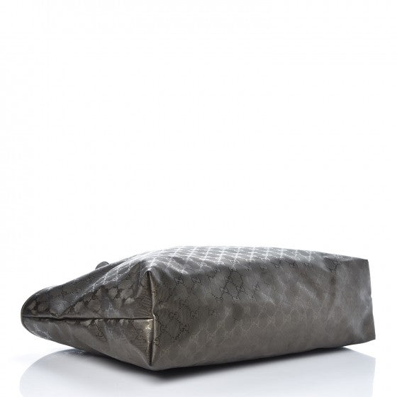 Imprime Monogram Medium Zippered Shopping Tote Pewter