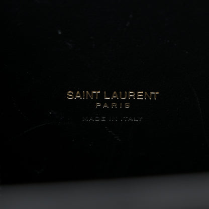 Saint Laurent Calfskin Crocodile Embossed Small Sac de Jour Black 6 of 10