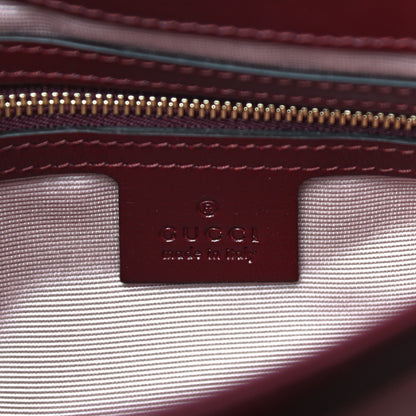 Gucci Suede Medium Arli Flap Shoulder Bag Vintage Bordeaux 6 of 30
