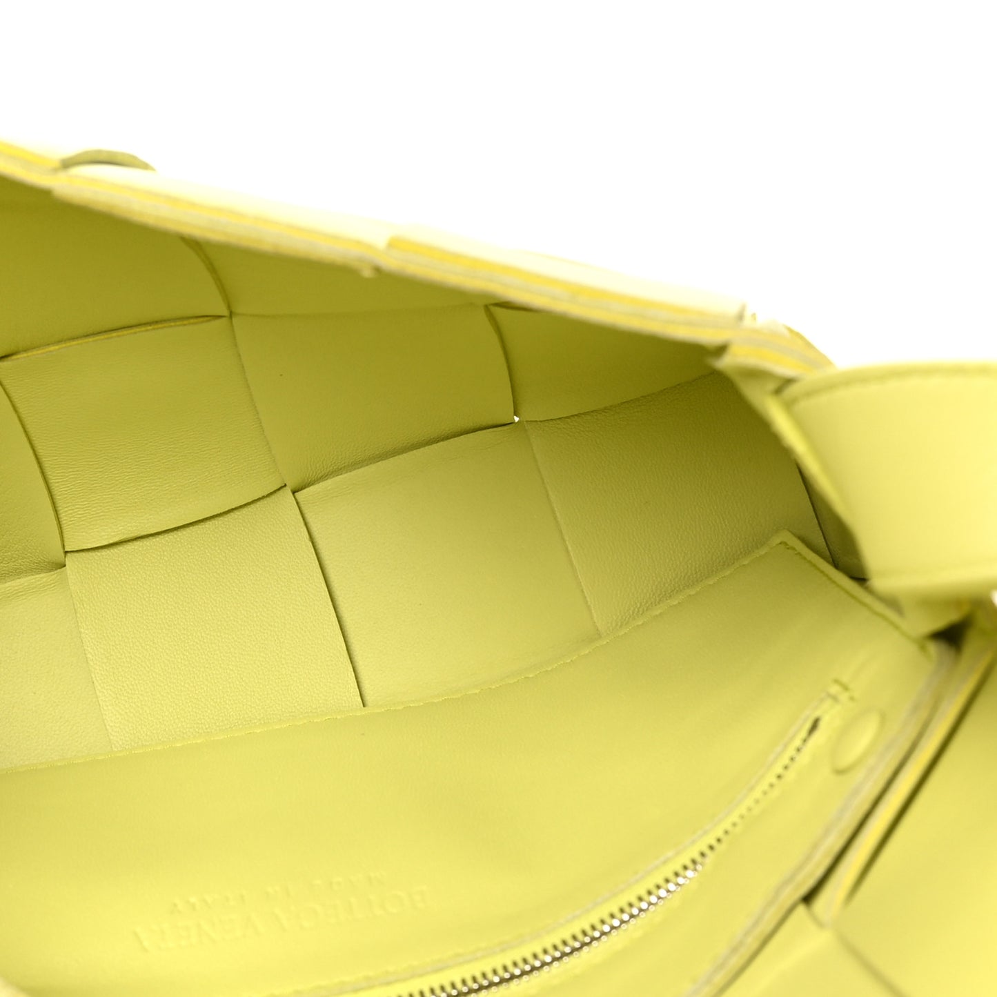 Lambskin Maxi Intreccio Cassette Crossbody Bag Seagrass