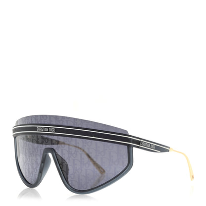 Christian Dior Oblique Mask DiorClub M2U Sunglasses Translucent Blue 1 of 10