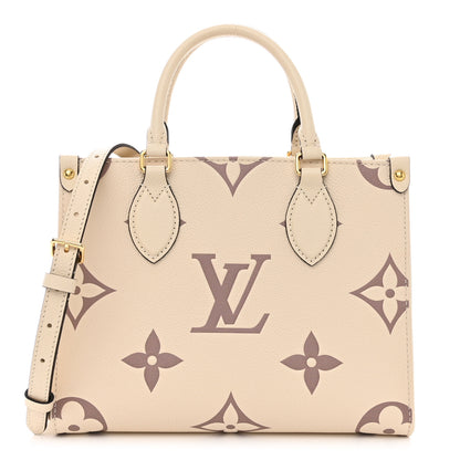 Louis Vuitton Empreinte Monogram Giant Onthego PM Creme Bois de Rose 1 of 11