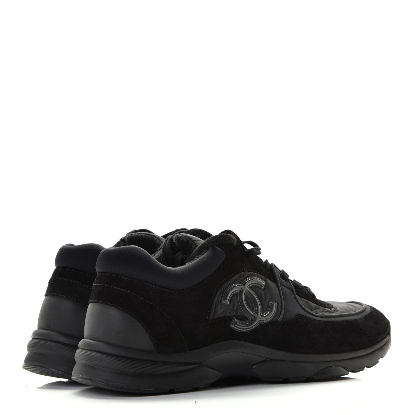 Kid Suede Calfskin Mens Sneakers 46 Black